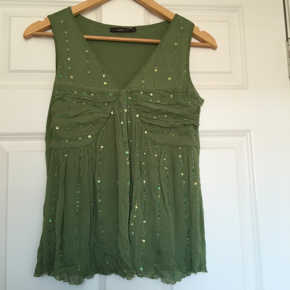 COPY - Anthropologie by Hazel silk blouse.